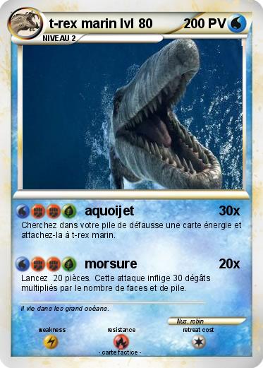 Pokemon t-rex marin lvl 80
