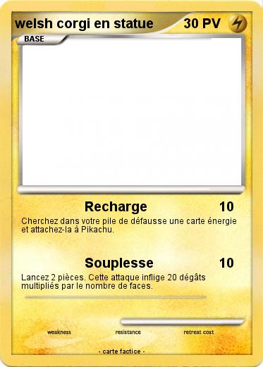 Pokemon welsh corgi en statue