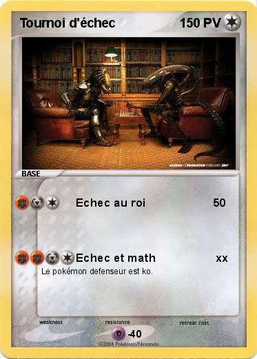 Pokemon Tournoi d'échec