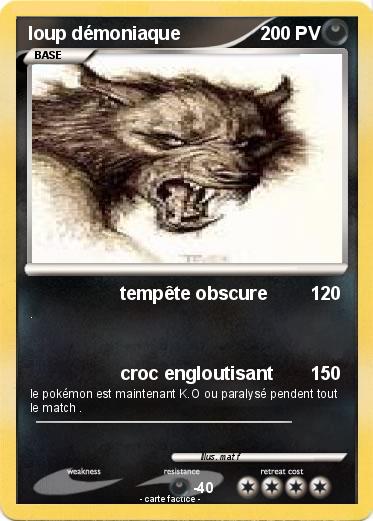 Pokemon loup démoniaque