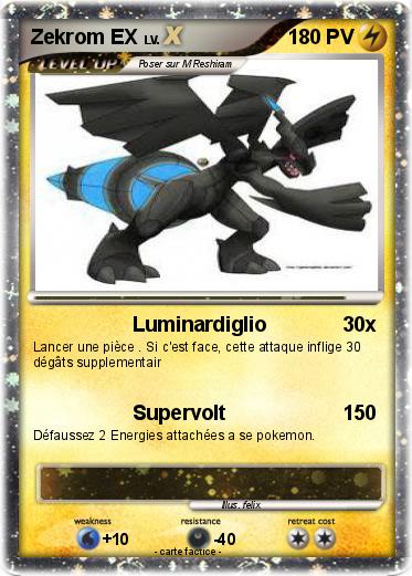 Pokemon Zekrom EX