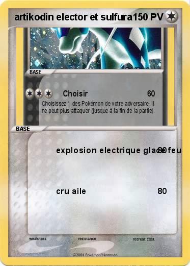 Pokemon artikodin elector et sulfura