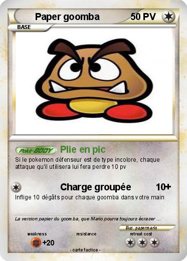 Pokemon Paper goomba