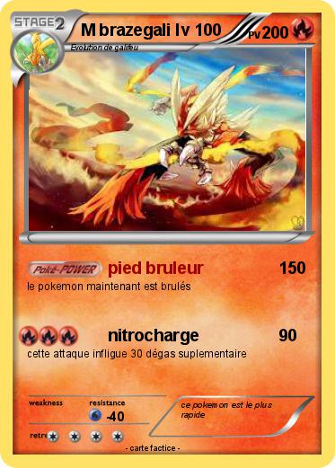 Pokemon M brazegali lv 100