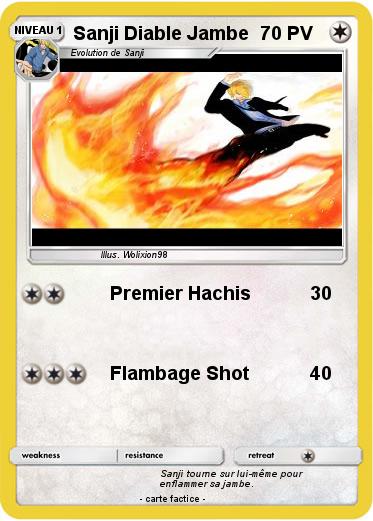 Pokemon Sanji Diable Jambe