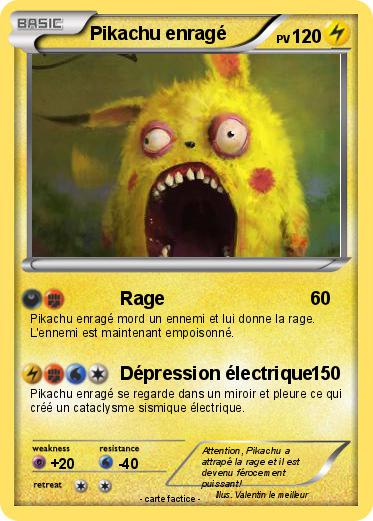 Pokemon Pikachu enragé