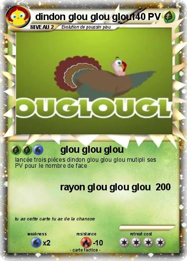 Pokemon dindon glou glou glou