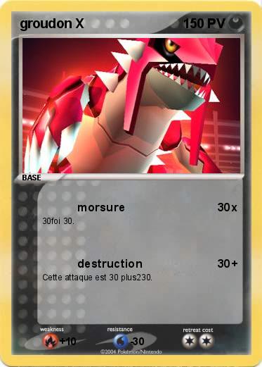 Pokemon groudon X