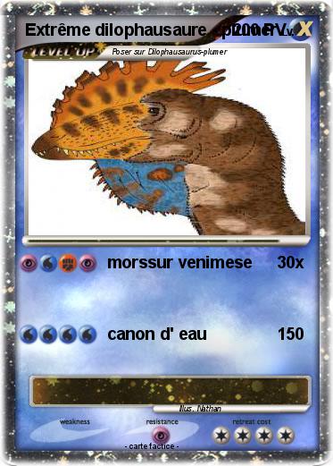Pokemon Extrême dilophausaure - plumer