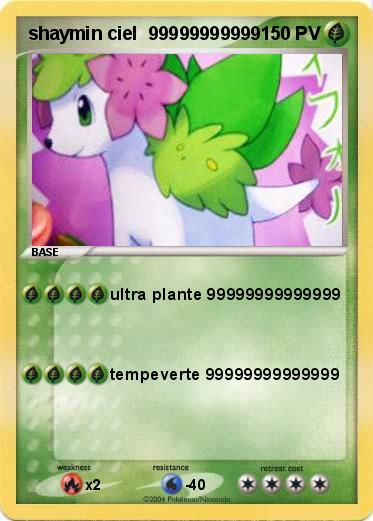 Pokemon shaymin ciel  99999999999
