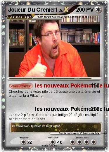 Pokemon Joueur Du Grenierl