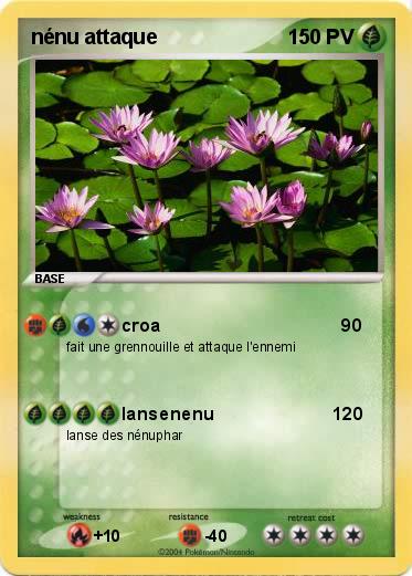 Pokemon nénu attaque
