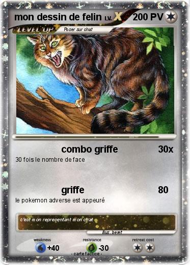Pokemon mon dessin de felin
