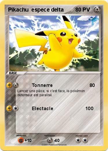Pokemon Pikachu  espece delta