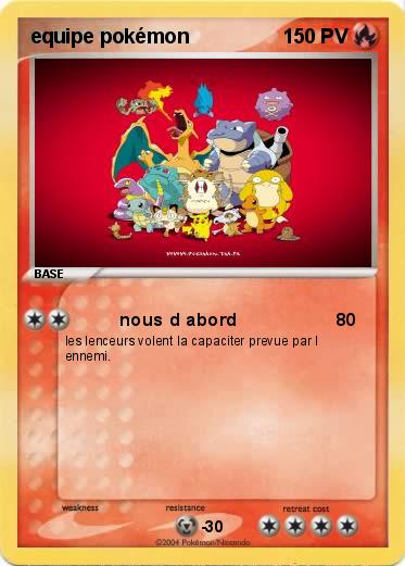 Pokemon equipe pokémon