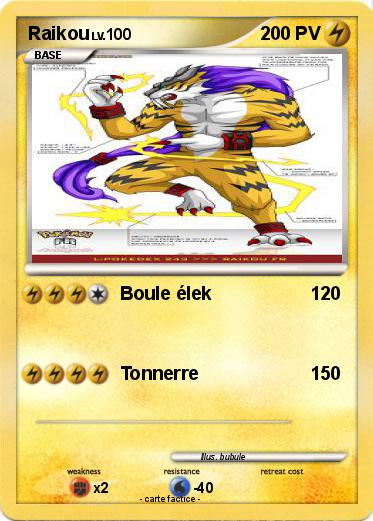 Pokemon Raikou