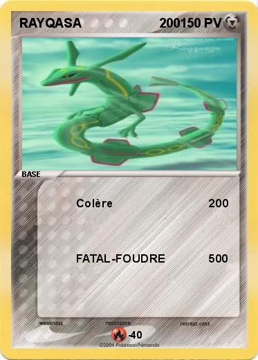 Pokemon RAYQASA                      200