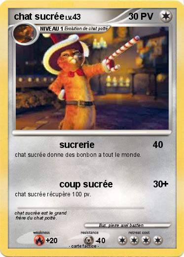 Pokemon chat sucrée