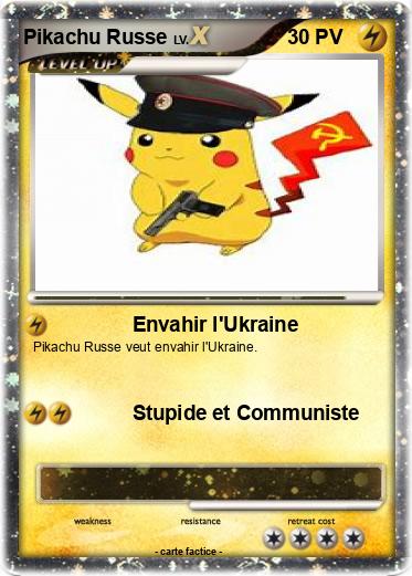 Pokemon Pikachu Russe