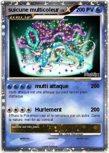 Pokemon suicune multicoleur