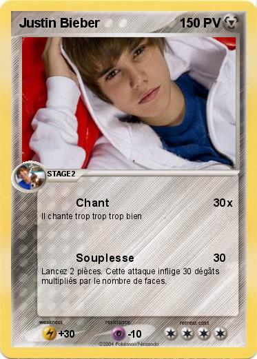 Pokemon Justin Bieber