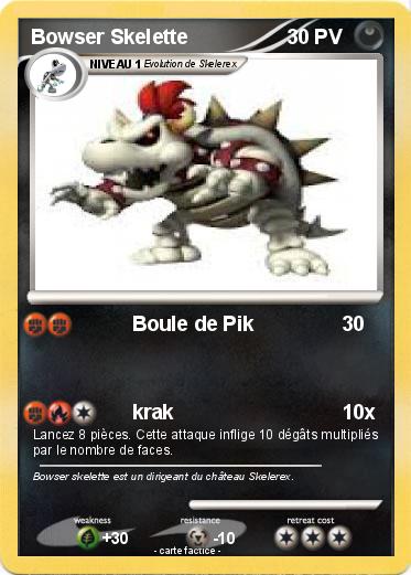 Pokemon Bowser Skelette