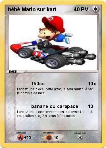 Pokemon bébé Mario sur kart