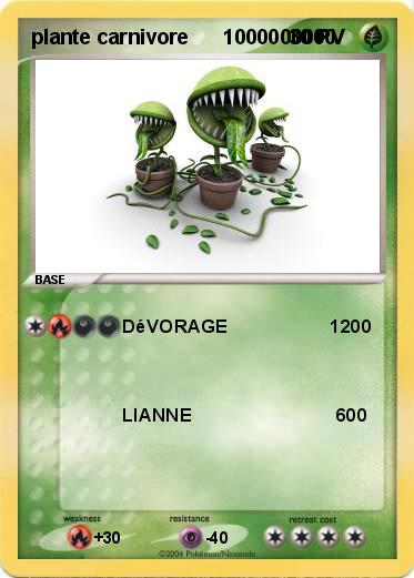 Pokemon plante carnivore      1000000000                                                   
