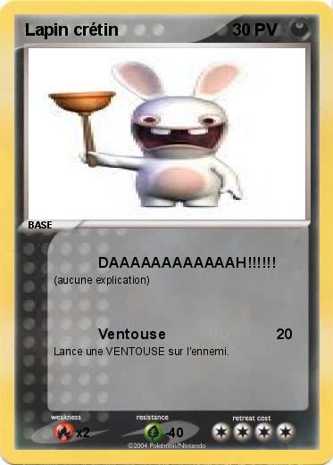 Pokemon Lapin crétin