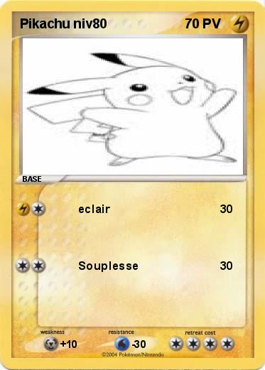 Pokemon Pikachu niv80