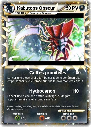 Pokemon Kabutops Obscur