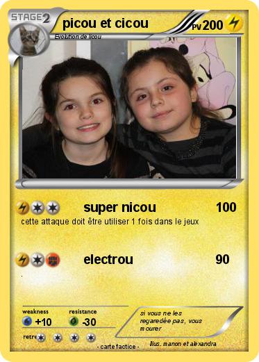 Pokemon picou et cicou