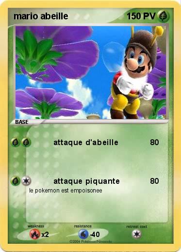 Pokemon mario abeille