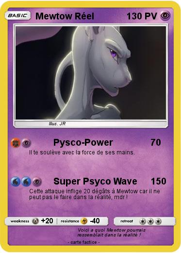 Pokemon Mewtow Réel