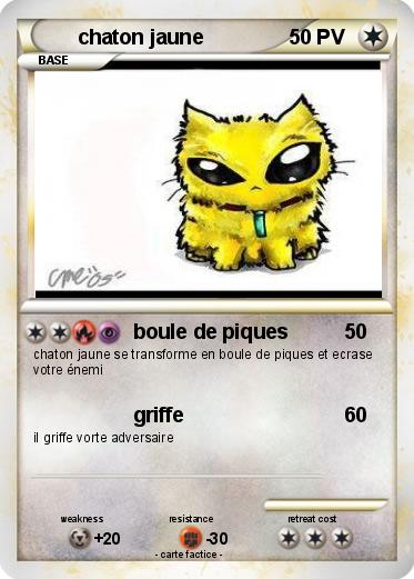Pokemon chaton jaune