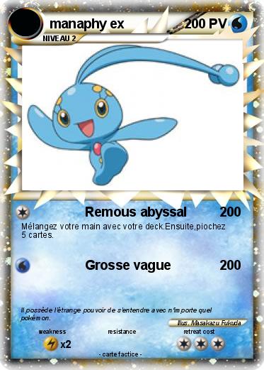 Pokemon manaphy ex