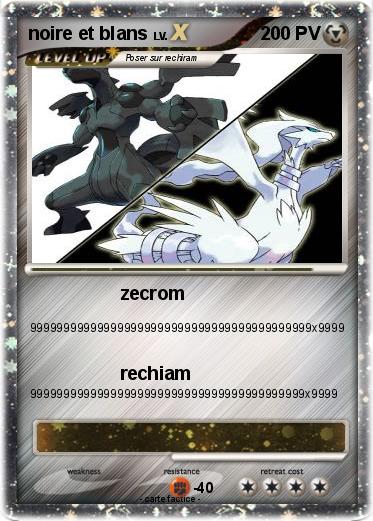 Pokemon noire et blans