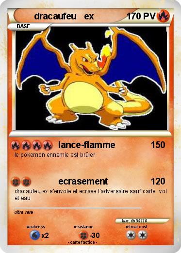 Pokemon dracaufeu   ex