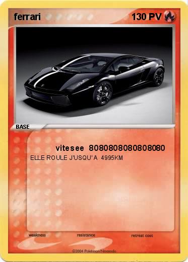 Pokemon ferrari