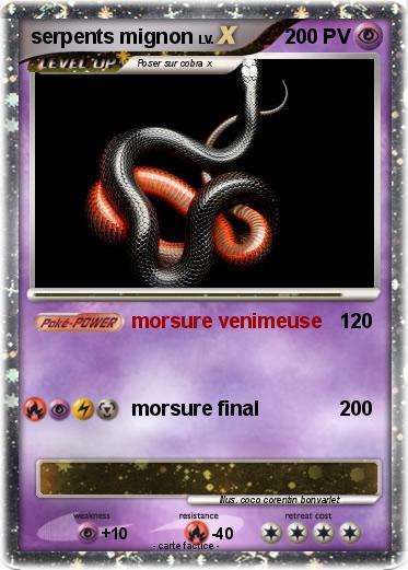 Pokemon serpents mignon