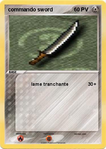 Pokemon commando sword