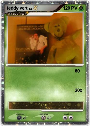 Pokemon teddy vert