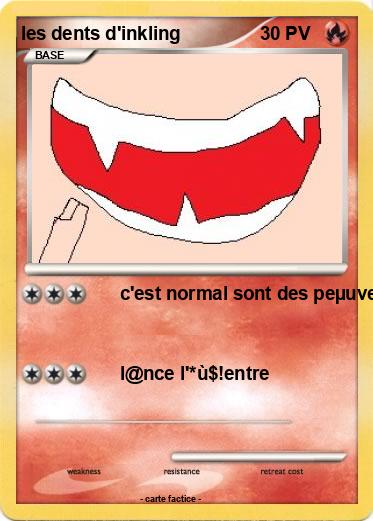 Pokemon les dents d'inkling