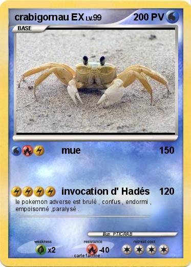 Pokemon crabigornau EX