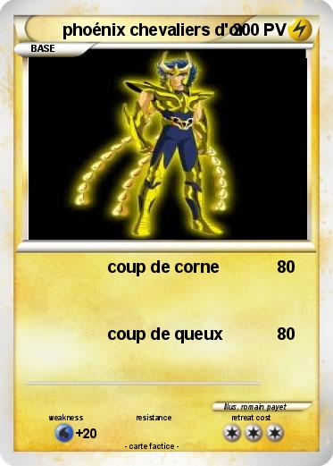 Pokemon phoénix chevaliers d'or