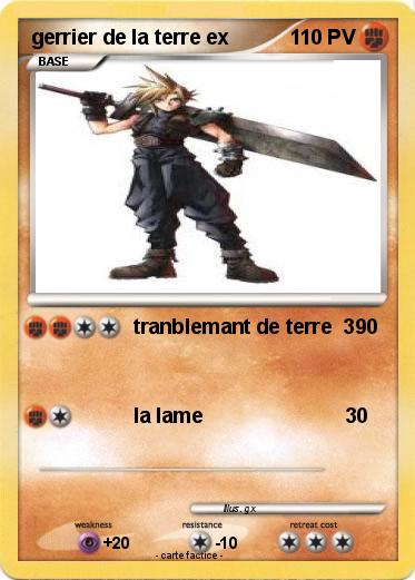 Pokemon gerrier de la terre ex