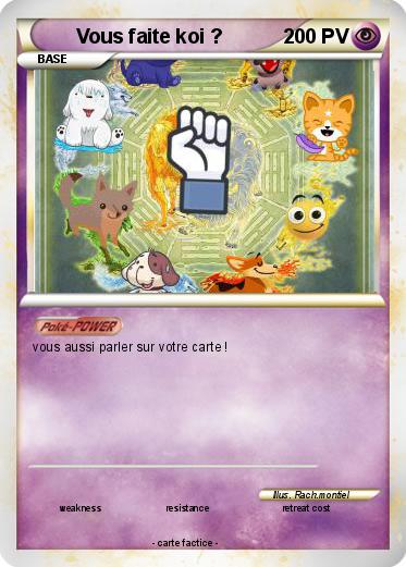 Pokemon Vous faite koi ?