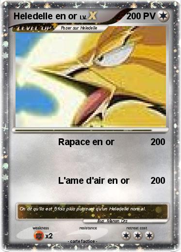 Pokemon Heledelle en or