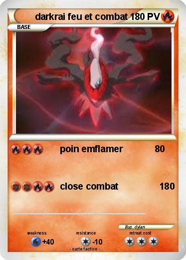 Pokemon darkrai feu et combat