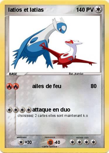 Pokemon latios et latias